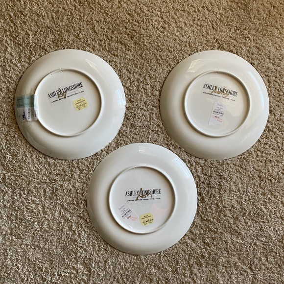 Ashley Longshore Emerald Gem Porcelain Plates - Picture 2 of 15